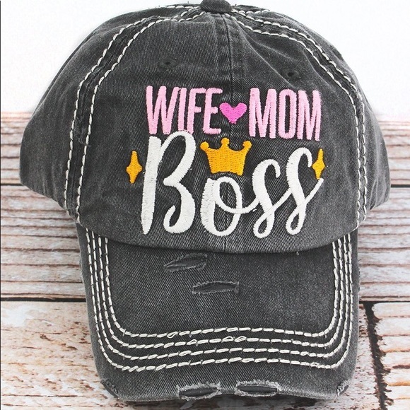 Accessories - Wife mom boss hat